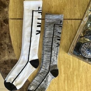 NWOT 2 pairs of below knee socks from Pink